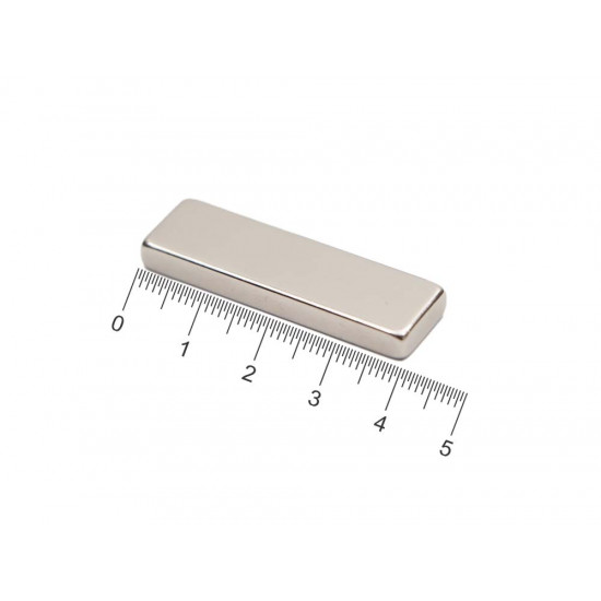 Ímã de neodímio bloco 40 x 12 x 4,5 mm - N42